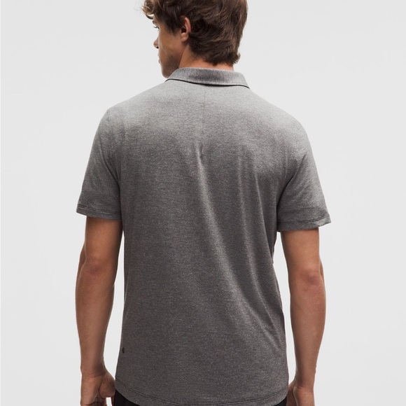 Lululemon Evolution Polo Shirt Gray XL No-Stink Zinc Golf Athletic - Picture 3 of 13
